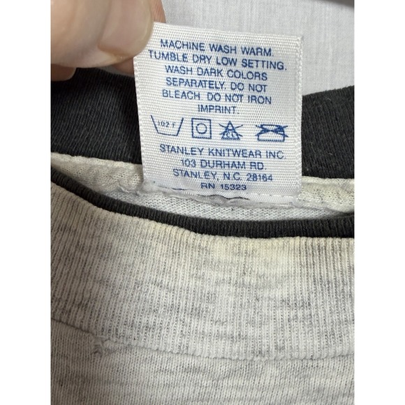 Vintage 90s Davey Allison Mac Tools NASCAR Racing Graphic T Shirt L Gray Tultex - Picture 10 of 14